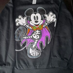 Mickey Mouse Vampier Disneyland Halloween Crewneck Sweatshirt